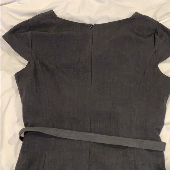 Calvin Klein Grey Cowl Neck Suit Dress - Picture 3 of 4